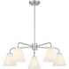 Blair 5 Light 30 inch Satin Nickel Chandelier Ceiling Light